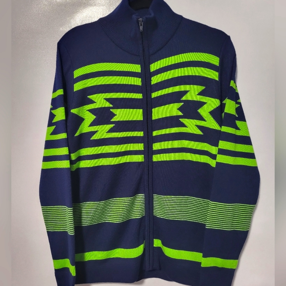 Emerson Street Clothing Men's  Cardigan Sweater Full Zip Front Size Medium.